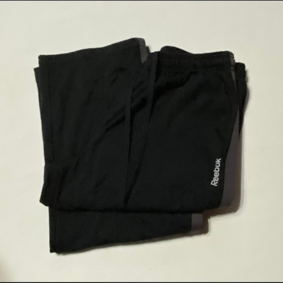 Reebok Black & Gray Sweat Pants Size Large - Picture 1 of 3